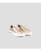 Sneakers Lancaster aus goldfarbenem Leder