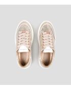 Sneakers Lancaster aus goldfarbenem Leder