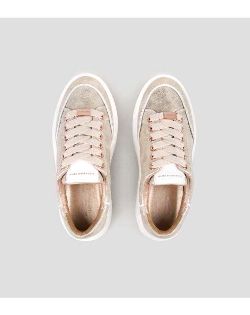 Sneakers Lancaster aus goldfarbenem Leder