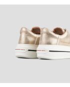 Sneakers Lancaster aus goldfarbenem Leder