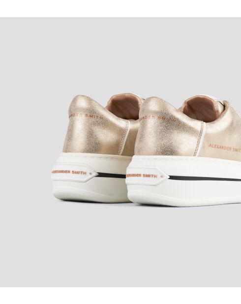 Sneakers Lancaster aus goldfarbenem Leder