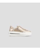 Sneakers Lancaster aus goldfarbenem Leder