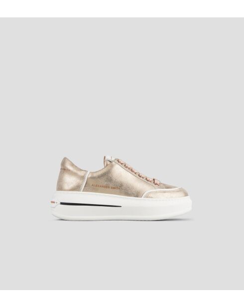 Sneakers Lancaster aus goldfarbenem Leder