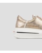 Sneakers Lancaster aus goldfarbenem Leder