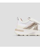 Lichtwit/gouden sneakers van Liverpool