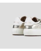 Sneakers Soho aus weißgoldenem Leder