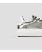 Sneakers Soho aus weißgoldenem Leder