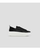 Schwarze Wembley-Ledersneaker