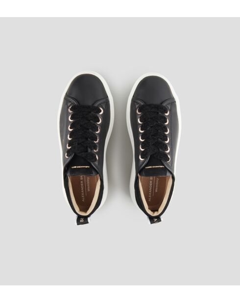 Schwarze Wembley-Ledersneaker