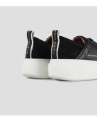 Schwarze Wembley-Ledersneaker