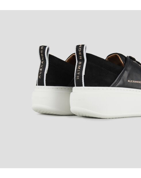 Schwarze Wembley-Ledersneaker