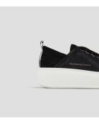 Schwarze Wembley-Ledersneaker