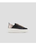 Sneakers Wembley aus Leder in Schwarz/Nude