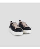Sneakers Wembley aus Leder in Schwarz/Nude