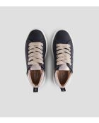 Sneakers Wembley aus Leder in Schwarz/Nude