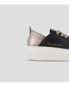 Sneakers Wembley aus Leder in Schwarz/Nude