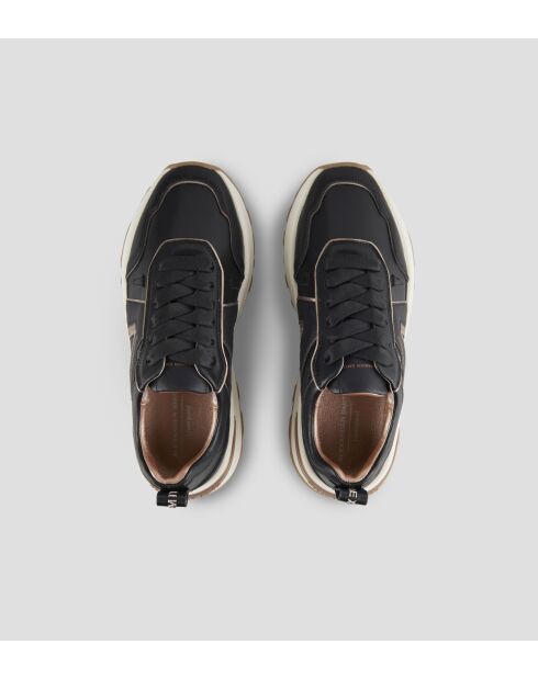 Zwarte leren sneakers van Liverpool