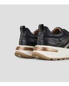 Zwarte leren sneakers van Liverpool