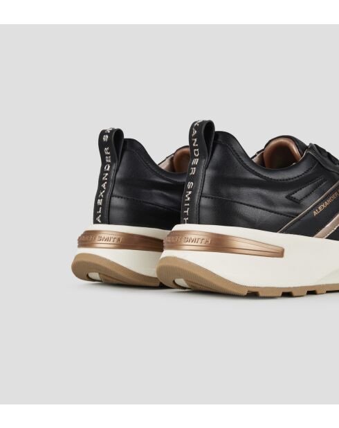 Zwarte leren sneakers van Liverpool