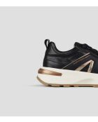 Zwarte leren sneakers van Liverpool