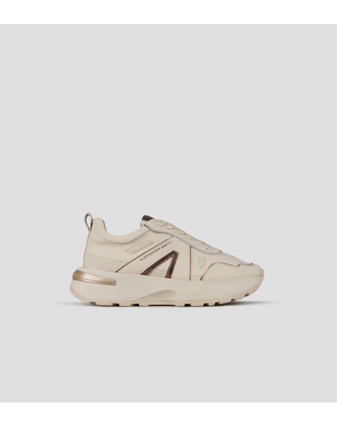 Beige leren sneakers van Liverpool