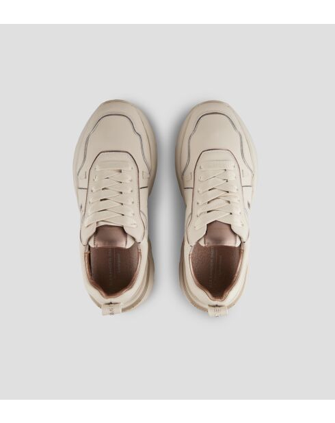 Beige leren sneakers van Liverpool