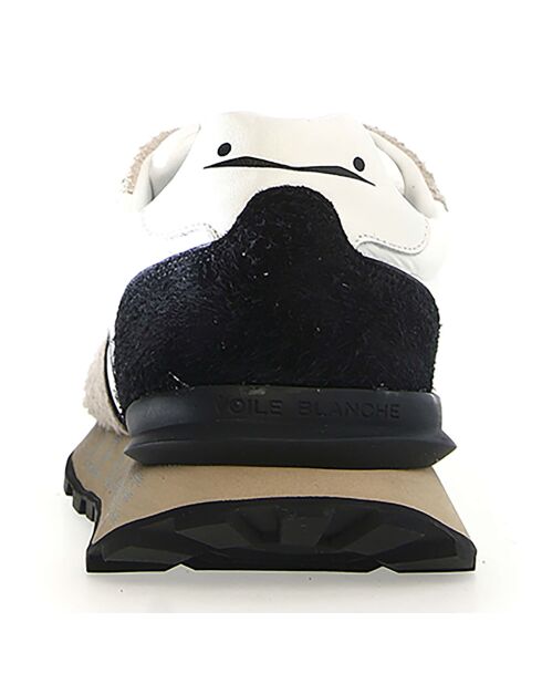 Navyblaue Sneakers Qwark aus Leder