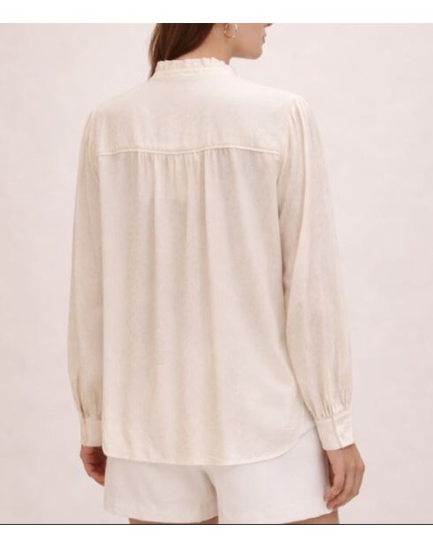 Louka hemd in gebroken wit