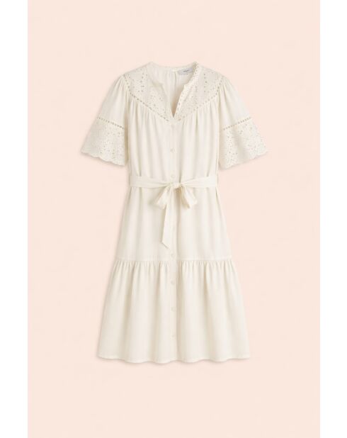 Cremefarbenes Kleid Carlota