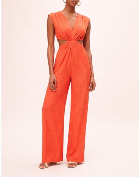 Oranje jumpsuit Taylor