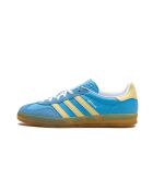 Baskets en cuir Gazelle Indoor bleu/jaune
