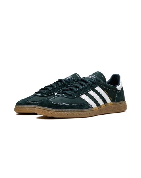 Sneakers Handball Spezial Sporty & Rich aus dunkelgrünem Veloursleder