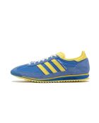 Sneakers SL 72 Sporty & Rich giallo/blu in tela e pelle scamosciata