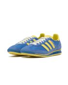 Sneakers SL 72 Sporty & Rich giallo/blu in tela e pelle scamosciata