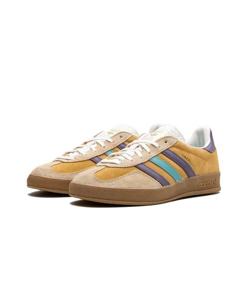 Baskets en cuir suédé Gazelle Indoor orange glow/violet ombré