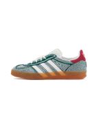 Gazelle Indoor Hemp Sneakers aus grünem Stoff im Vintage-Look