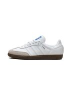 Sneakers van suèdeleer van samba, troebel wit gom