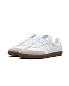 Sneakers van suèdeleer van samba, troebel wit gom