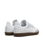 Sneakers van suèdeleer van samba, troebel wit gom