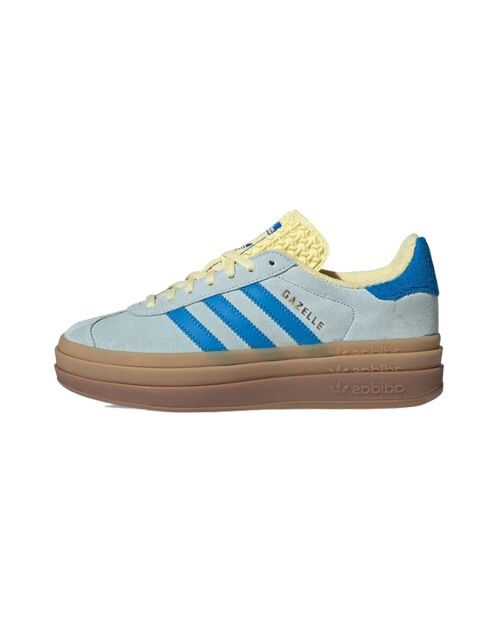 Gazelle Bold Almost geel/blauwe suède sneakers