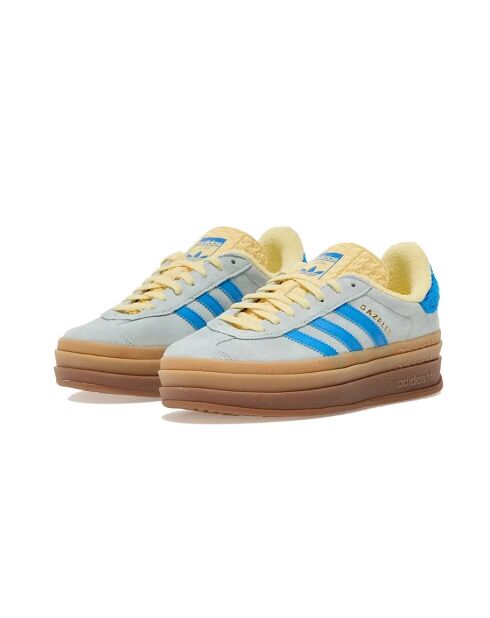 Gazelle Bold Almost geel/blauwe suède sneakers