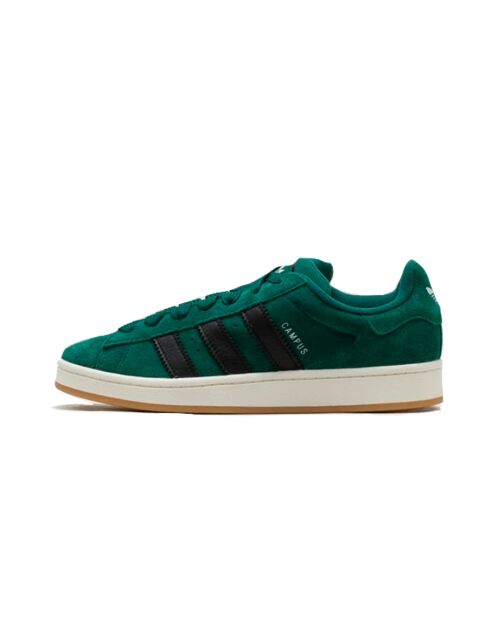 Campus 00s Collegiate groen/zwarte suède sneakers