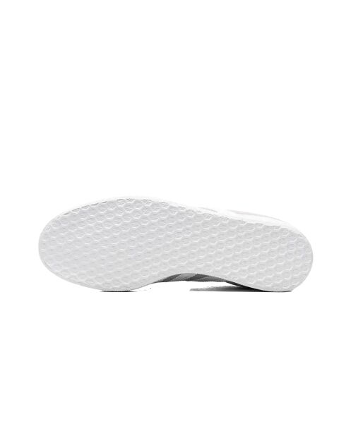 Baskets en cuir Gazelle gris argenté