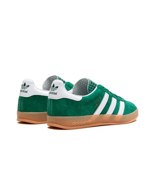 Gazelle Indoor Collegiate groen/gouden suède sneakers