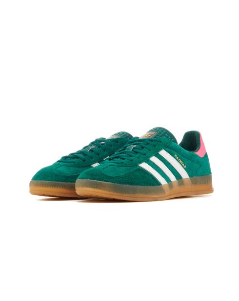 Gazelle Indoor Collegiate groen/roze suède sneakers