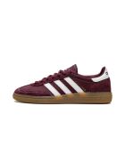 Sneakers Handball Spezial Sporty & Rich aus dunkelrotem Veloursleder