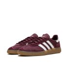 Sneakers Handball Spezial Sporty & Rich aus dunkelrotem Veloursleder
