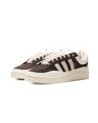 Campus Diepbruin/krijt leren sneakers