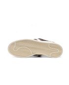 Campus Diepbruin/krijt leren sneakers