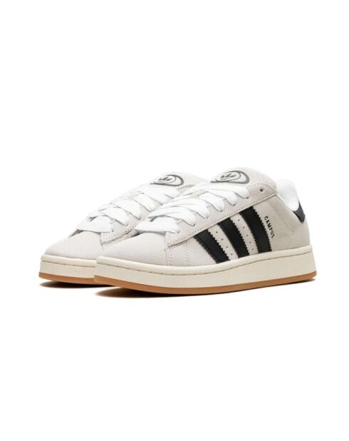 Sneakers Campus 00s in camoscio bianco/nero